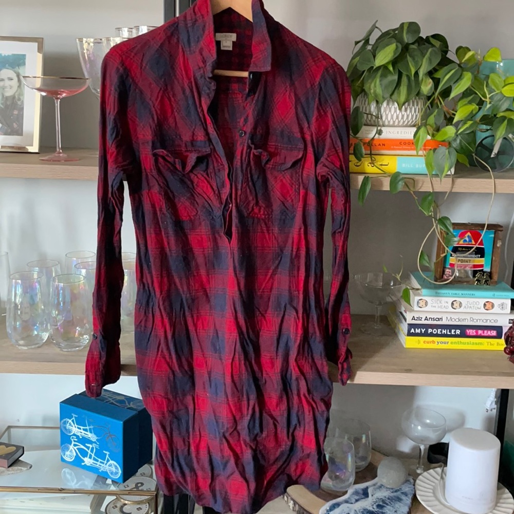 J. Crew factory Buffalo plaid dress